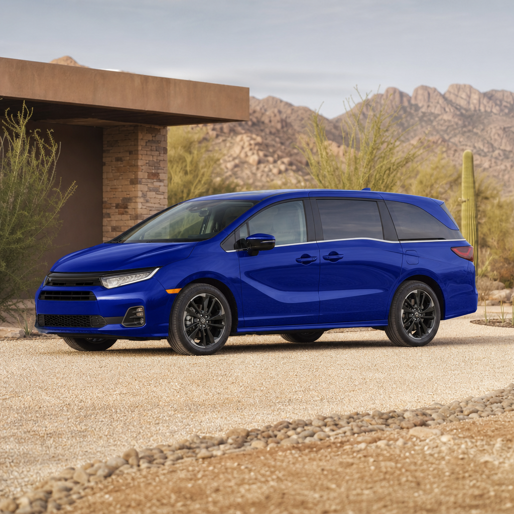 2027 Honda Odyssey Touring — Smoke Blue Pearl