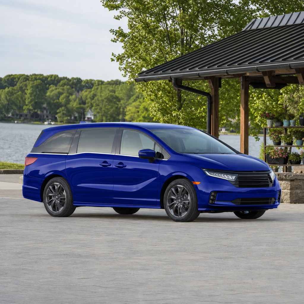 2027 Honda Odyssey Touring — Smoke Blue Pearl